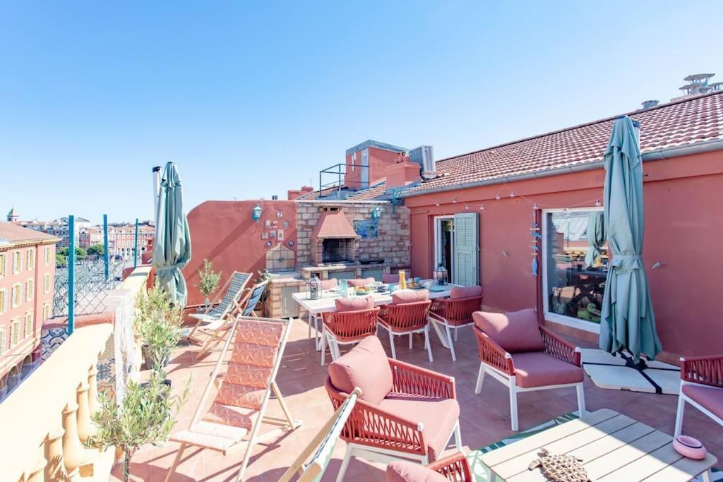 #48 Suite Jean Top Floor Terrace 5Min Walk Sea Ac Nice Exteriör bild