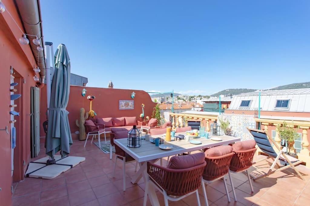 #48 Suite Jean Top Floor Terrace 5Min Walk Sea Ac Nice Exteriör bild