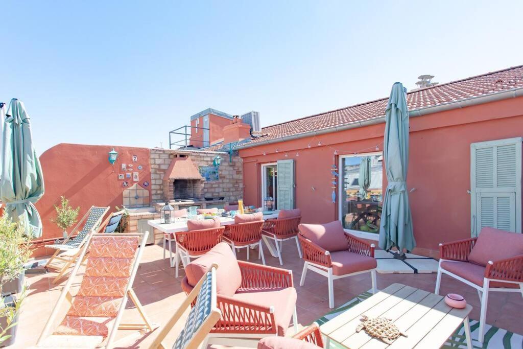 #48 Suite Jean Top Floor Terrace 5Min Walk Sea Ac Nice Exteriör bild