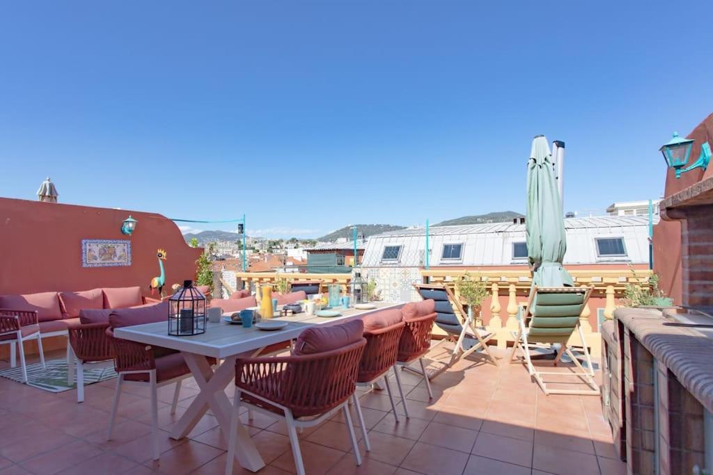 #48 Suite Jean Top Floor Terrace 5Min Walk Sea Ac Nice Exteriör bild